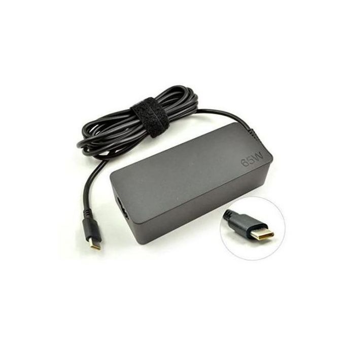 Lenovo Chargeur Type-C 65W 20V 3.25A — Compatible ThinkPad